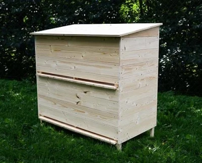 TOHOS Dřevěná králíkárna se 4 kotci