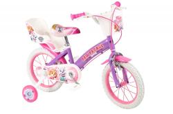 Toimsa Tlapková Patrola fialové 14 dětské kolo + reflexní sada