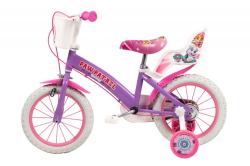 Toimsa Tlapková Patrola fialové 14 dětské kolo + reflexní sada