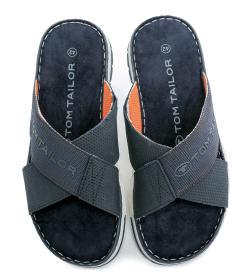 Tom Tailor 7480210004 modré pánské nazouváky