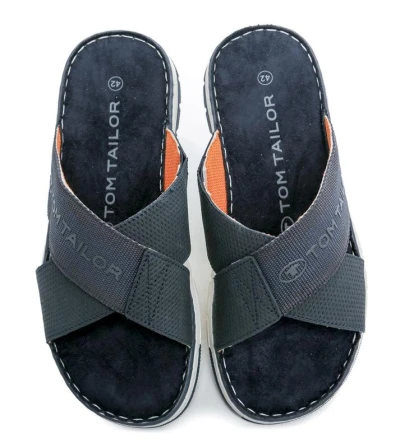 Tom Tailor 7480210004 modré pánské nazouváky