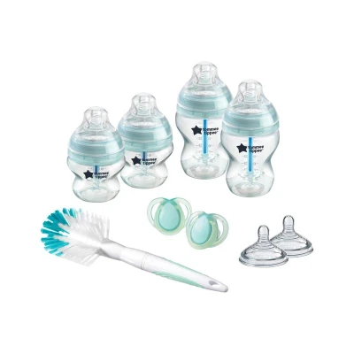 Tommee Tippee Advanced novorozenecký set lahví s kartáčem, 8 ks