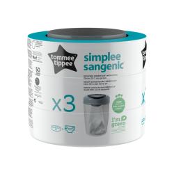 Tommee Tippee Sangenic Simplee náhradní kazety, 3ks Tommee Tippee Sangenic Simplee náhradní kazety, 3ks