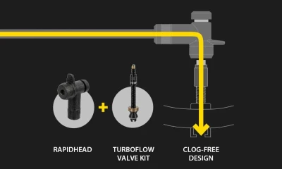TOPEAK Sada ventilkov TURBOFLOW VALVE COMBO W/ Rapidhead