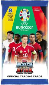 TOPPS EURO 2024 GERMANY Match Attax sběratelské fotbalové karty set 8ks booster TOPPS EURO 2024 GERMANY Match Attax sběratelské fotbalové karty set 8ks booster