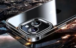 Torras Pouzdro na telefon Diamond Clear pro iPhone 15 (průhledné)