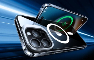 Torras Pouzdro na telefon UPRO Lstand Clear-Mag pro iPhone 15 PRO (průhledné)