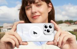 Torras Pouzdro na telefon UPRO Lstand Clear-Mag pro iPhone 15 (průhledné)