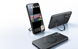 Torras Pouzdro na telefon Ostand Spin Series pro Samsung S25+ (černé)