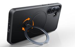 Torras Pouzdro na telefon Ostand Spin Series pro Samsung S25 (černé)