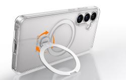 Torras Pouzdro na telefon Ostand Spin Series pro Samsung S25 (transparentní)