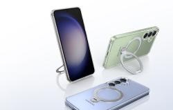 Torras Pouzdro na telefon Ostand Spin Series pro Samsung S25 (transparentní)