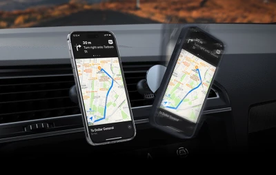 Torras Pouzdro na telefon UPRO Lstand Clear-Mag pro iPhone 15 (průhledné)