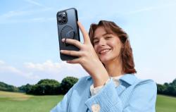 Torras Pouzdro Ostand Pro pro iPhone 16 Pro (modré)