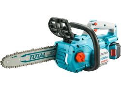 TOTAL TOOLS Pila řetězová aku 900W, BRUSHLESS, 20V Li-ion, 4.0Ah (2x), nabíječka, 30cm