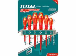 TOTAL-TOOLS Šroubováky, sada 6ks, 1000V, VDE, CrV, industrial