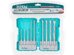 TOTAL TOOLS Vrtáky, sada 9ks, SDS Plus, industrial, SDS Plus