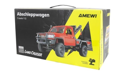 Toyota Land Cruiser Crawler 4WD 1:12 RTR červená odtahovka LED