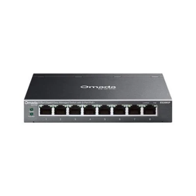 TP-Link ES208GP Omada 8portový gigabitový Easy Managed switch s 8 porty PoE+ TP-Link ES208GP Omada 8portový gigabitový Easy Managed switch s 8 porty PoE+