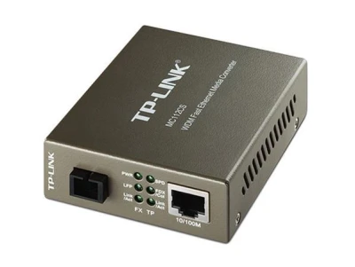 TP-Link MC112CS Transceiver 10/100, support SC fiber singlmode TP-Link MC112CS Transceiver 10/100, support SC fiber singlmode