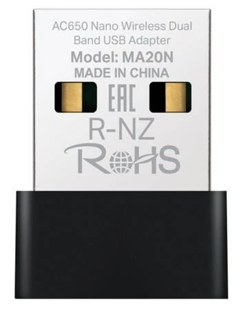 TP-Link MERCUSYS MA20N - AC650 Bezdrátový dvoupásmový USB nano adaptér