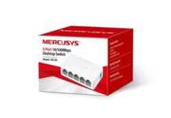 TP-Link MERCUSYS MS105, 5-port 10/100M mini Desktop Switch, 5 10/100M RJ45 ports, Plastic case TP-Link MERCUSYS MS105, 5-port 10/100M mini Desktop Switch, 5 10/100M RJ45 ports, Plastic case