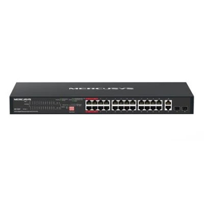 TP-Link Mercusys MS128GP 28portový gigabitový rackový switch s 24 porty PoE+