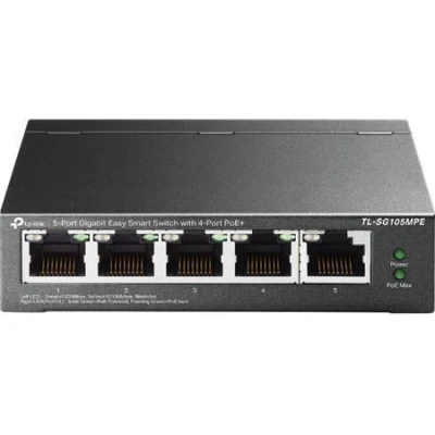 TP-Link Switch TL-SG105MPE Easy Smart, 5x GLAN, 4x PoE+, 120W TP-Link Switch TL-SG105MPE Easy Smart, 5x GLAN, 4x PoE+, 120W