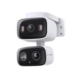 TP-Link Tapo C246D - Bezpečnostní kamera s dvojitým objektivem pro vnitřní/venkovní použití, otáčení/naklápění