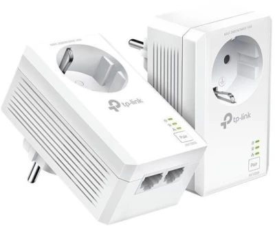 TP-Link TL-PA7027PKIT AV1000 Powerline Starter Kit průchozí 2xGLAN TP-Link TL-PA7027PKIT AV1000 Powerline Starter Kit průchozí 2xGLAN
