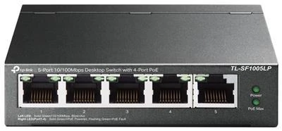 TP-Link TL-SF1005LP switch 5x 10/100Mbps 4x PoE 802.3af (až 15,4W/port) PoE budget 41W TP-Link TL-SF1005LP switch 5x 10/100Mbps 4x PoE 802.3af (až 15,4W/port) PoE budget 41W
