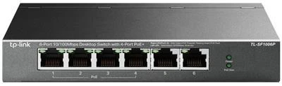 TP-Link TL-SF1006P PoE switch 6port LAN /4x POE out 67W (až 30W/port) TP-Link TL-SF1006P PoE switch 6port LAN /4x POE out 67W (až 30W/port)