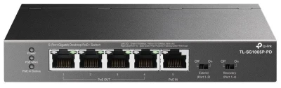 TP-Link TL-SG1005P-PD Switch 1x GLAN s PoE-in, 4x GLAN s PoE+ ( PoE extender switch až 250M _napájení 802.3bt) TP-Link TL-SG1005P-PD Switch 1x GLAN s PoE-in, 4x GLAN s PoE+ ( PoE extender switch až 250M _napájení 802.3bt)
