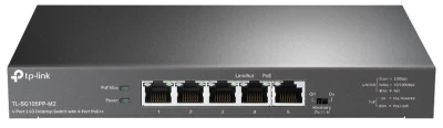 TP-Link TL-SG105PP-M2 Switch 1x 2,5GLAN, 4x 2,5GLAN s PoE++, 123W TP-Link TL-SG105PP-M2 Switch 1x 2,5GLAN, 4x 2,5GLAN s PoE++, 123W
