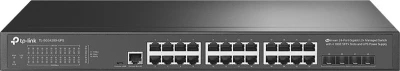 TP-Link TL-SG3428X-UPS JetStream L2 Switch 24x GElan 4x10GE SFP+ a záložním UPS napájením