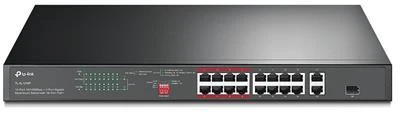 TP-Link TL-SL1218P Switch 16x 10/100Mbps PoE+ 2x GLAN 1x SFP 19"rackmount 150W TP-Link TL-SL1218P Switch 16x 10/100Mbps PoE+ 2x GLAN 1x SFP 19"rackmount 150W