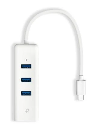 TP-Link UE330C USB Type-C 3-Port Hub Gigabit Ethernet Adapter TP-Link UE330C USB Type-C 3-Port Hub Gigabit Ethernet Adapter