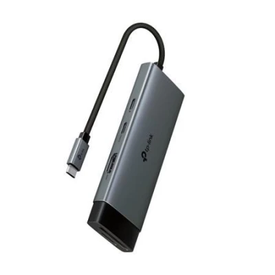 TP-Link UH7020C Hub USB typu C 7v1, HDMI 4K při 60 Hz, SD a microSD UHS-I, 100W Power Delivery, 1× USB-C, 2× USB-A TP-Link UH7020C Hub USB typu C 7v1, HDMI 4K při 60 Hz, SD a microSD UHS-I, 100W Power Delivery, 1× USB-C, 2× USB-A
