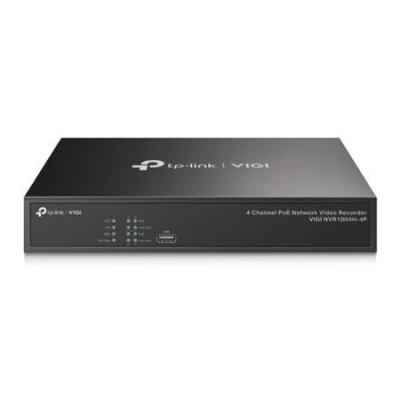 TP-Link Záznamové zařízení VIGI NVR1004H-4P 4 kanálů, 4x Lan s PoE, 2x USB