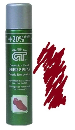 Tradigo Giovanni Šedé renovátor na semiš GT Deer Spray 250 ml POUZE červená (VÝPRODEJ)