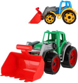 Traktor se lžící barevný nakladač na písek baby bagr volný chod 2 barvy