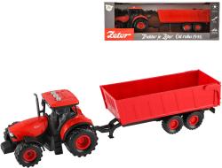 Traktor Zetor červený set s valníkem na setrvačník na baterie Světlo Zvuk