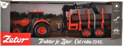 Traktor Zetor set s nakládacím ramenem na setrvačník na baterie Světlo Zvuk