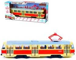 Tramvaj MHD 28cm česky hlásí zastávky funkční dveře na baterie Světlo Zvuk CZ