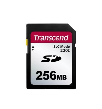 Transcend 256MB SD220I MLC průmyslová paměťová karta (SLC mode), 22MB/s R,20MB/s W, černá Transcend 256MB SD220I MLC průmyslová paměťová karta (SLC mode), 22MB/s R,20MB/s W, černá