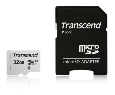 Transcend 32GB microSDHC 300S UHS-I U1 (Class 10) paměťová karta (s adaptérem) Transcend 32GB microSDHC 300S UHS-I U1 (Class 10) paměťová karta (s adaptérem)