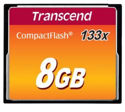 Transcend 8GB CF (133X) paměťová karta (MLC)