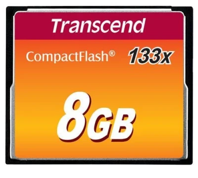 Transcend 8GB CF (133X) paměťová karta (MLC) Transcend 8GB CF (133X) paměťová karta (MLC)