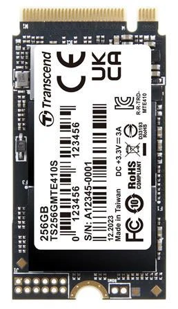 Transcend MTE410S 256GB SSD disk M.2 2242, NVMe PCIe Gen4 x4 3300MB/s R 1600MB/s W Transcend MTE410S 256GB SSD disk M.2 2242, NVMe PCIe Gen4 x4 3300MB/s R 1600MB/s W