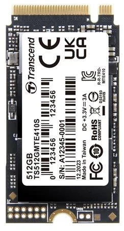 Transcend MTE410S 512GB SSD disk M.2 2242, NVMe PCIe Gen4 x4 3300MB/s R 1600MB/s W Transcend MTE410S 512GB SSD disk M.2 2242, NVMe PCIe Gen4 x4 3300MB/s R 1600MB/s W
